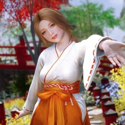 死或生维纳斯绯红巫女套装~[SE][GarudaB] DOAXVV Crimson Kannagi CBBE 3BA