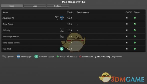 《Unity Mod Manager》缺氧游戏MOD加载工具v0.12.7汉化版