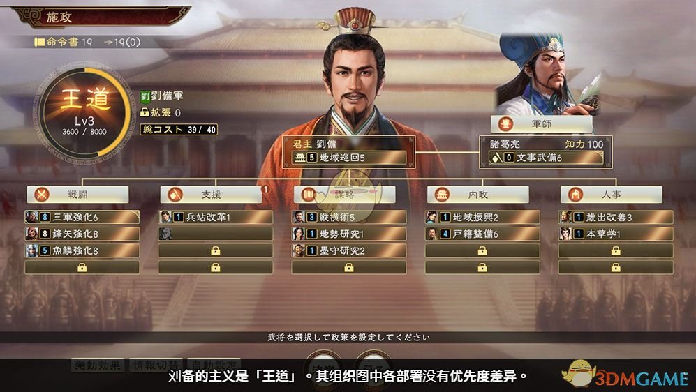 《三国志14》施政机制介绍