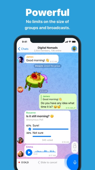 telegram messenger手机软件app截图