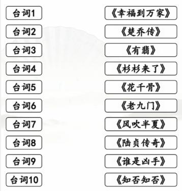 《汉字找茬王》闻声猜剧连出颖宝的剧攻略